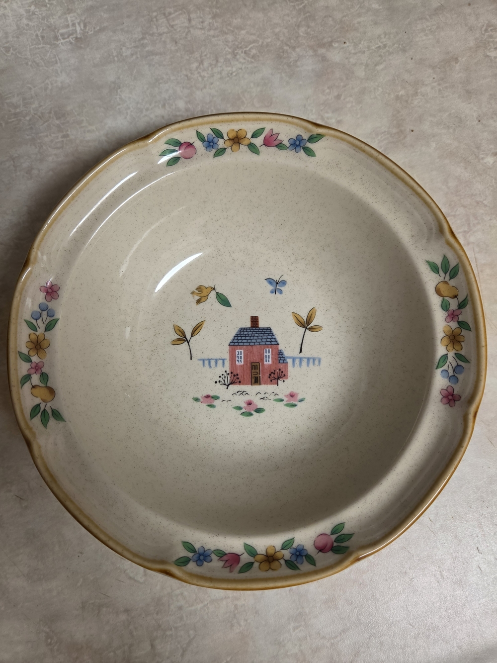 Vintage Heartland pattern cereal bowl made by International China Co.